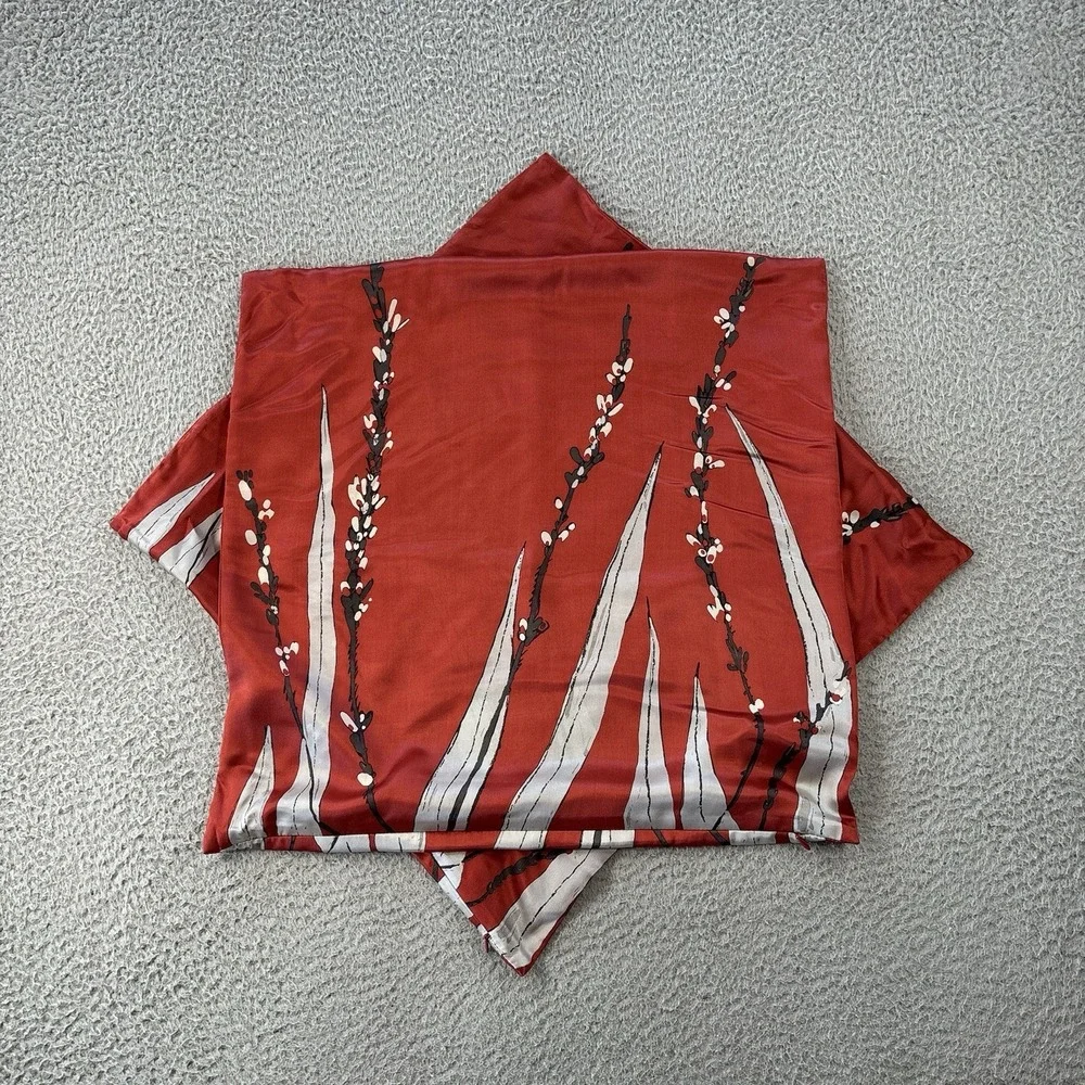 West Elm x Gemma Orkin Silk Pillow Covers 20x20 Red Black Accent Set of 2